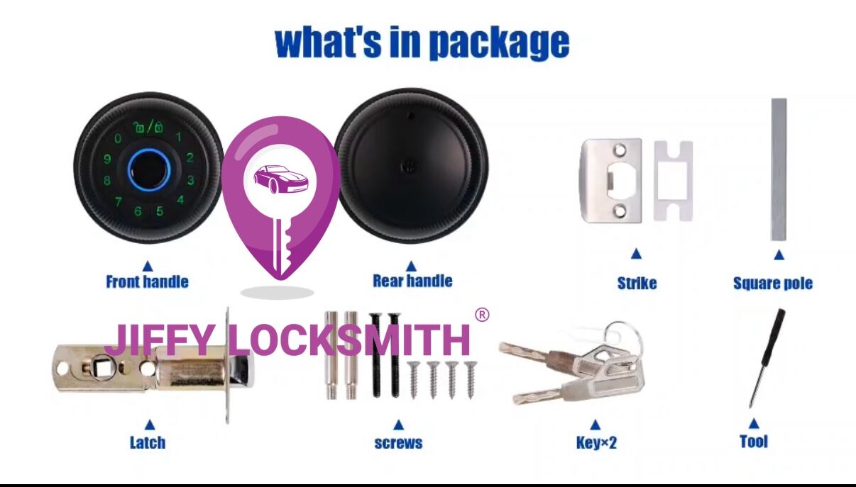 Jiffy Locksmith® Smart Lock Knob - Modern Security, Effortless Access0803Jiffy Locksmith® Smart Lock Knob - Modern Security, Effortless Access